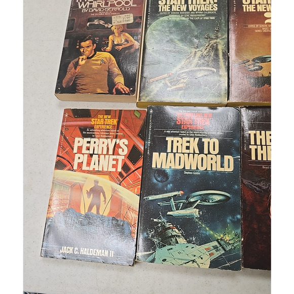 Lot of 8 Vintage Star Trek Mixed Authors Fantasy Science Fiction Paperback Books - Picture 5 of 6